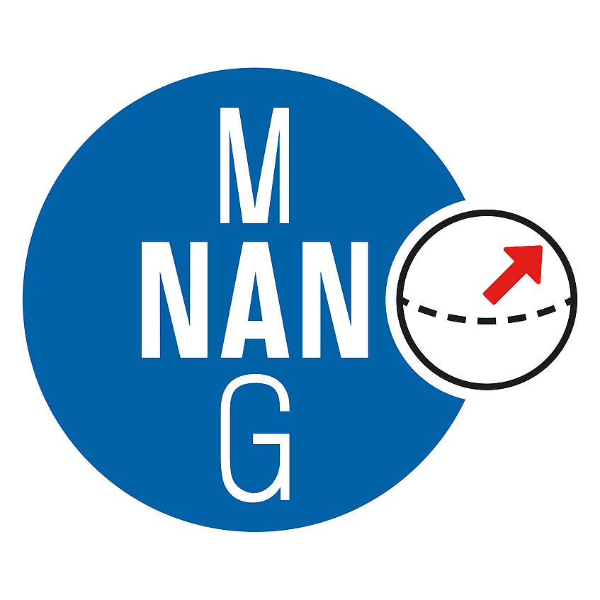 The logo of the Nanomagnetism and Magnonics research group features a spin wave 
